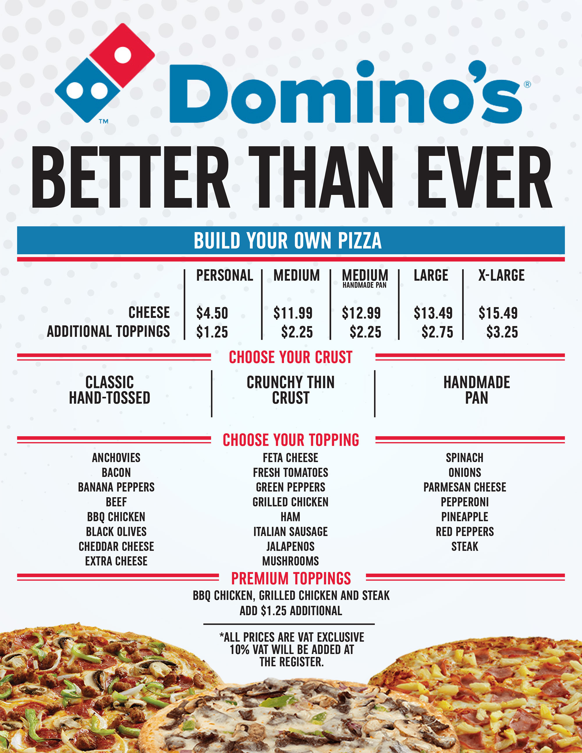 Domino's Pizza Bahamas - Our Menu